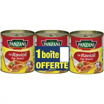 Auchan Ravioli pur bœuf panzani offre