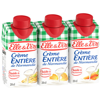 Auchan Crème entière de normandie elle & vire offre