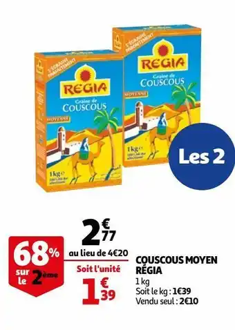 Auchan Couscous moyen régia offre