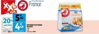 Auchan Bâtonnets de surimi auchan offre