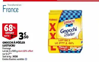 Auchan Gnocchi à pôéler lustucru offre