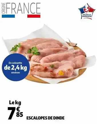 Auchan Escalopes de dinde offre