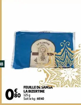 Feuille de samsa la bizertine