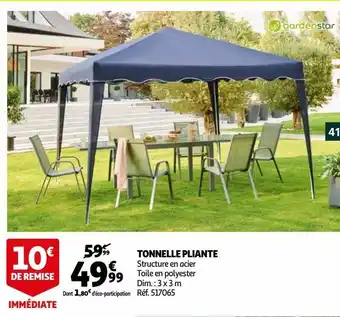 Auchan Tonnelle pliante offre