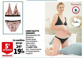 Auchan Ligne colette variance offre
