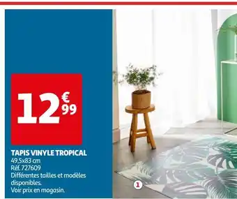 Auchan Tapis vinyle tropical offre