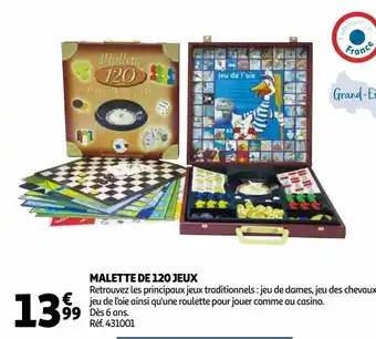 Auchan Malette de 120 jeux offre