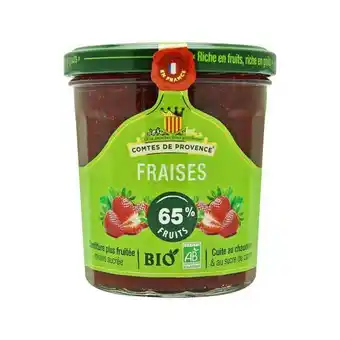 Auchan Supermarché Confiture bio les comtes de provence offre