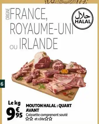 Auchan Supermarché Mouton halal: quart avant offre