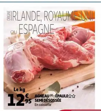 Auchan Supermarché Agneau: epaule semi desossee offre