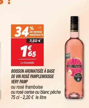 Netto Boissons aromatisee a base de vin rose pamplemousse very pamp offre