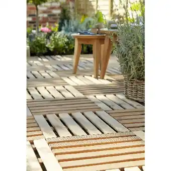 Brico Dépôt Dalle en bois "adige" offre
