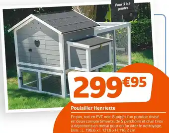 Jardiland Poulailler henriette offre