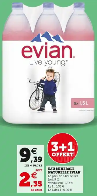 Evian eau minerale naturelle