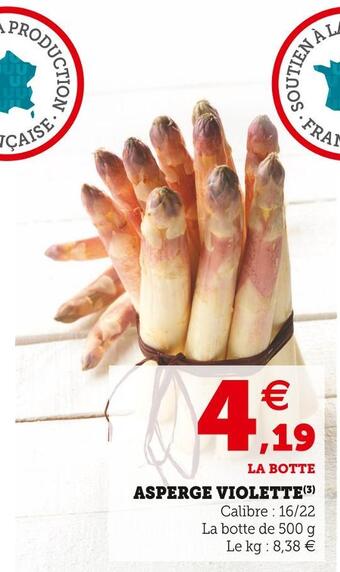 U Express Asperge violette offre
