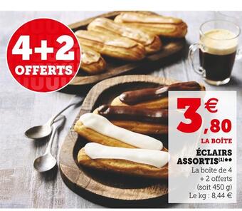 U Express Éclairs assortis offre