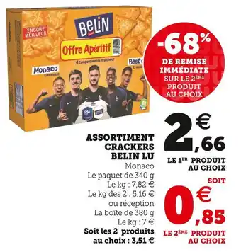 Super U Belin / lu assortiment crackers offre