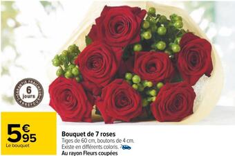 Carrefour Bouquet de 7 roses offre