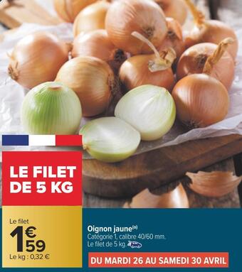 Carrefour Oignon jaune offre