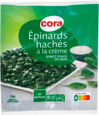 Match Cora epinards hachés à la crème offre
