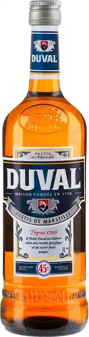 Match Duval pastis offre