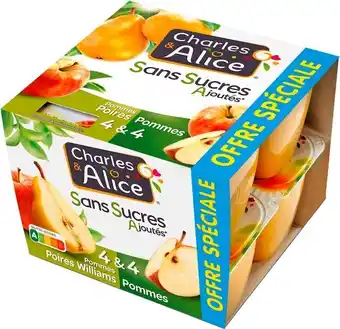Match Charles & alice dessert fruitier sans sucres ajoutés offre