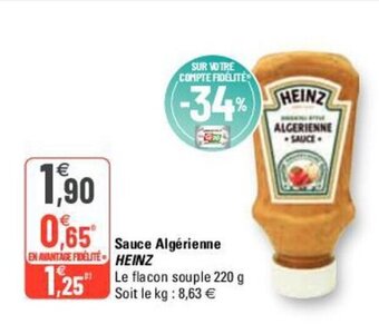 G20 Sauce algérienne HEINZ offre