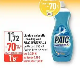 G20 Liquide vaisselle ultra-hygiène offre