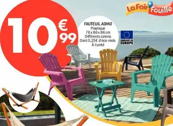 La Foir'Fouille Fauteuil adiko offre