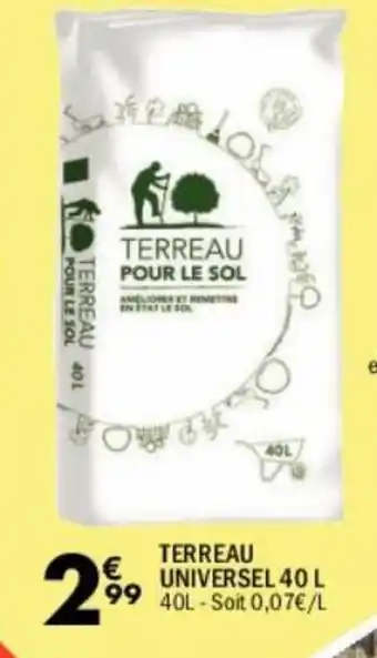 La Foir'Fouille Terreau universel 40L offre