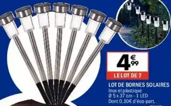 La Foir'Fouille Lot de bornes solaires offre
