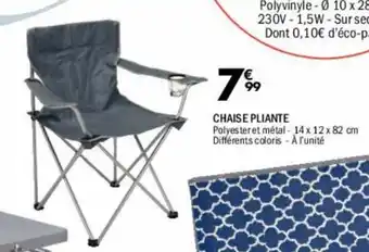 La Foir'Fouille Chaise pliante offre