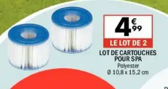 La Foir'Fouille Lot de cartouches pour spa offre