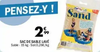 La Foir'Fouille Sac de sable lavé offre