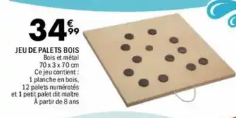 La Foir'Fouille Jeu de palets bois offre