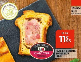 Bi1 Pâté en croûte supérieur offre