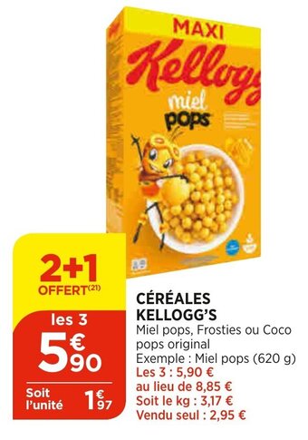 Bi1 Céréales kellogg's offre