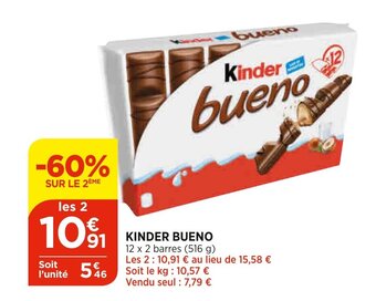 Bi1 Kinder bueno offre