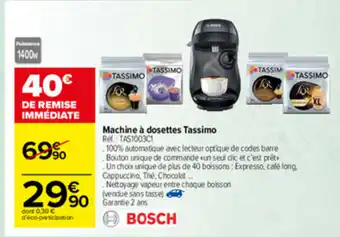 Carrefour Market Machine à dosettes Tassimo offre