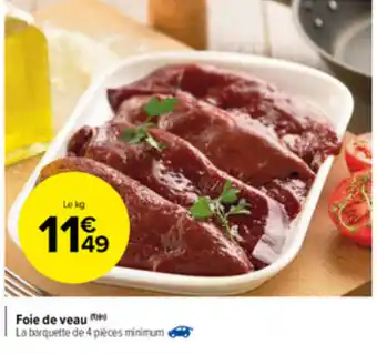 Carrefour Market Foie de veau offre