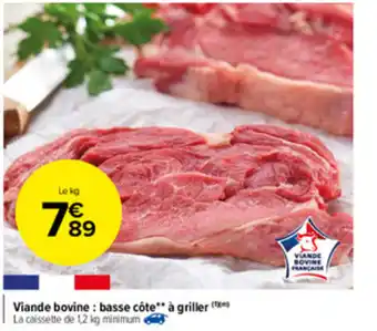 Carrefour Market Viande bovine : basse côte à griller offre