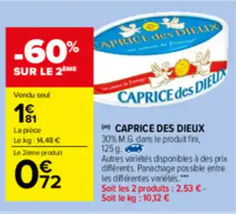 Carrefour Market Caprice Des Dieux offre