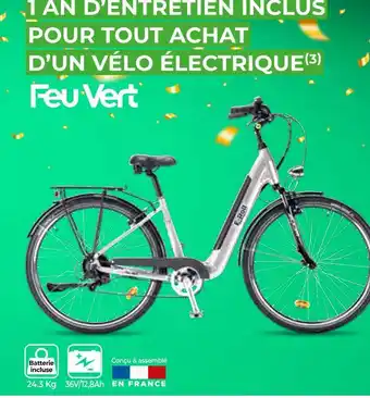 Feu Vert Feu vert bon plan pour tout achat d’un vélo électrique offre