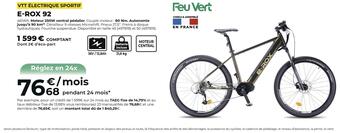 Feu Vert Feu vert vtt électrique sportif offre