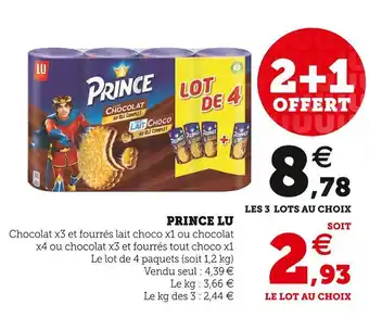 Super U Prince lu offre