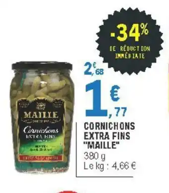 E.Leclerc Cornichons Extra Fins "Maille" offre
