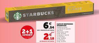 Super U Starbucks cafe by nespresso offre