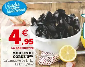 Super U U moules corde offre
