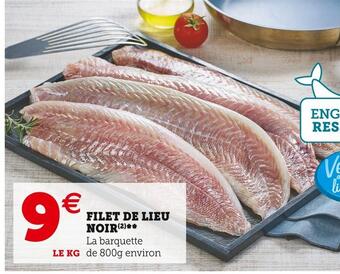 Super U Filet de lieu noir offre