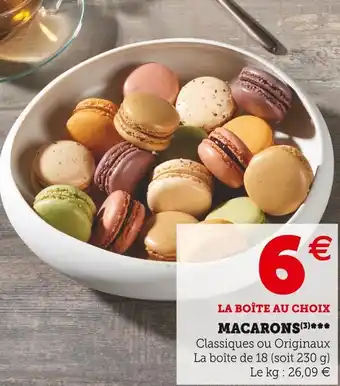 Super U Macarons offre
